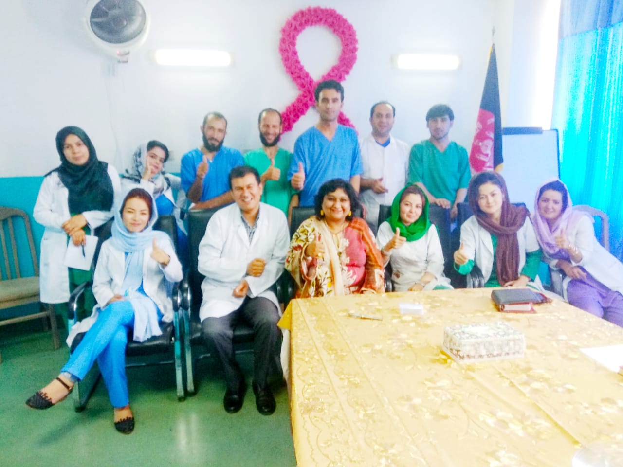 During Afganistan Health camp Indian doctors visited Jamuriat hospital and give Consultancy to All type of cancer patients